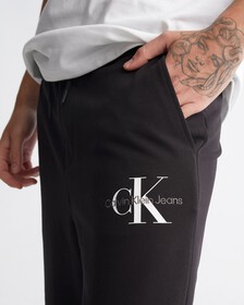 MONOLOGO 標誌運動褲, CK BLACK, hi-res