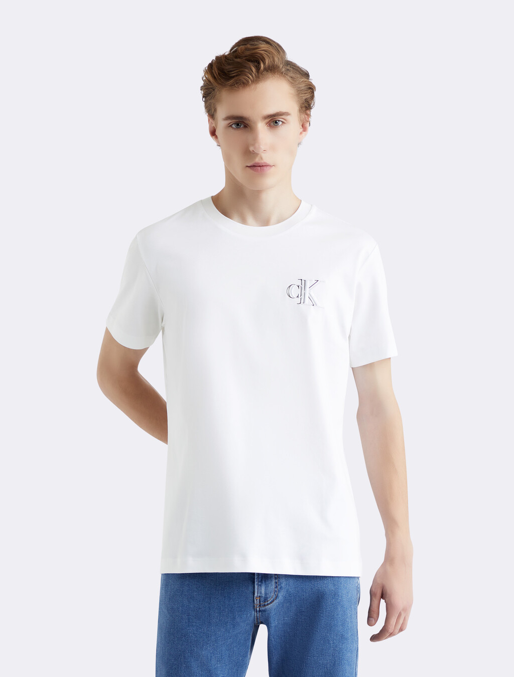 Premium Capsule Monologo Tee, Bright White, hi-res