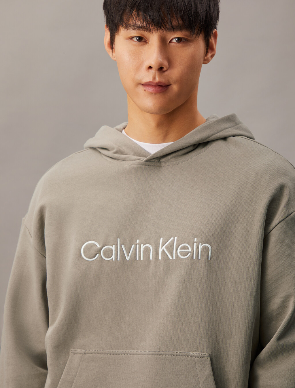 Hero Logo Terry Hoodie, Vintage Khaki, hi-res