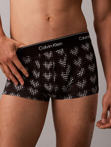 Icon Microfiber Stretch Low Rise Trunk, DIAMOND HEARTS BLACK, hi-res