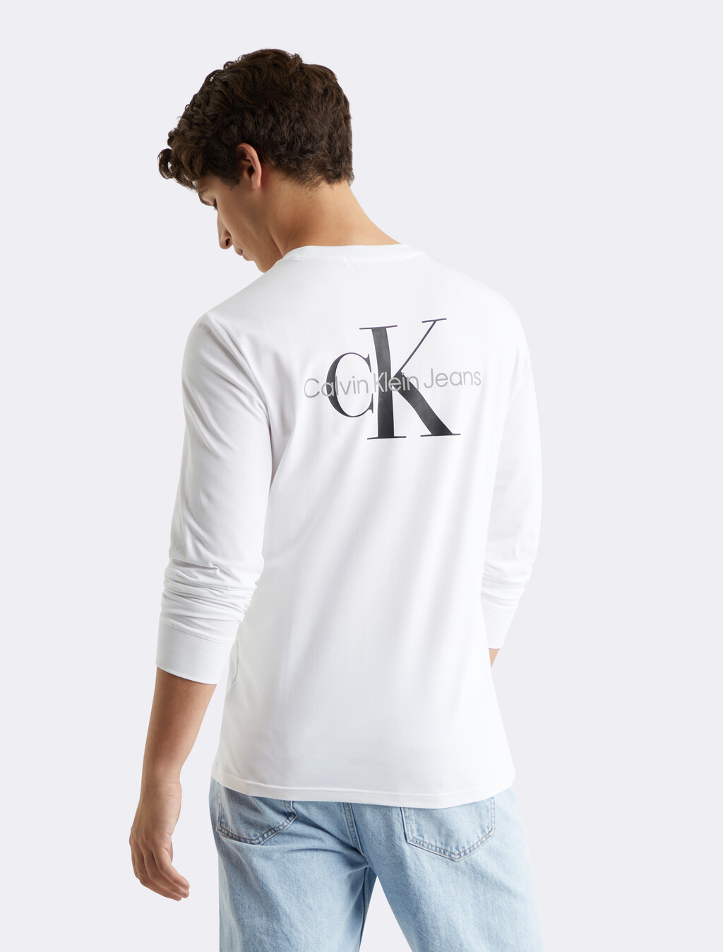 Monologo 後背圖案 T 恤, Bright White/Ck Black, hi-res