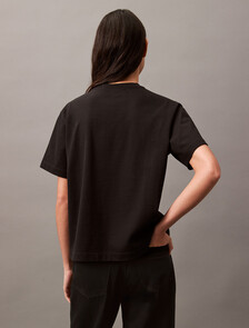 Calvin Klein Hero Modern 方形剪裁 T 恤, Black Beauty, hi-res