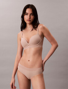 Invisibles 超細纖維網紗托高深 V 胸罩, Cedar, hi-res