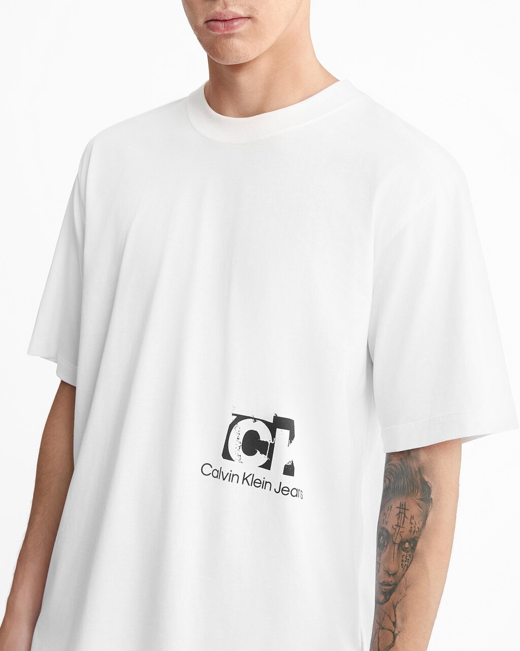 Oversized Back Logo T-Shirt, Bright White, hi-res