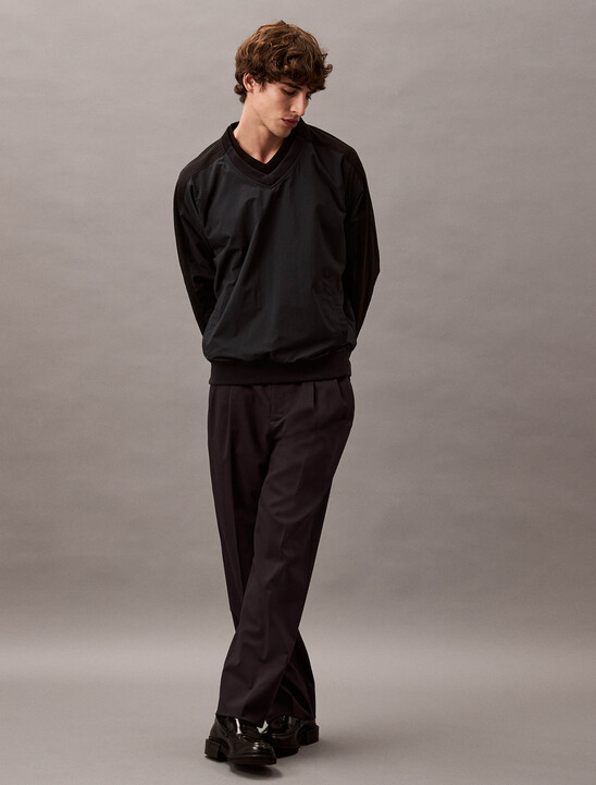 Double V-Neck Sweater