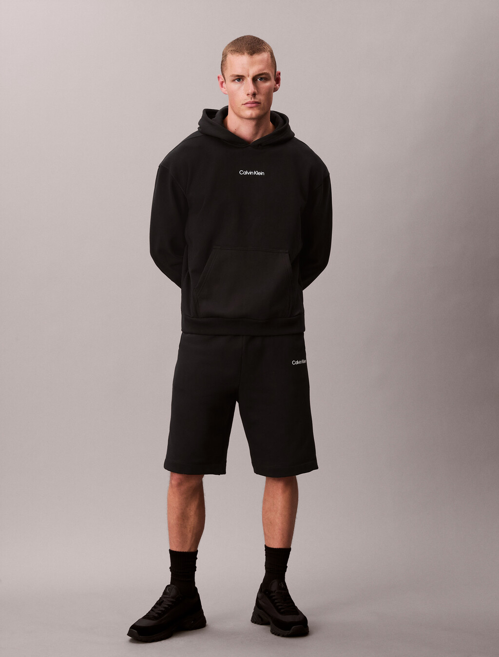 Icon Sport 日常連帽衫, Black, hi-res