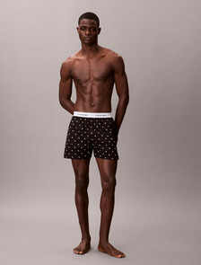 Cotton Poplin Traditional Boxers, DIAMOND LOGO BLACK, hi-res