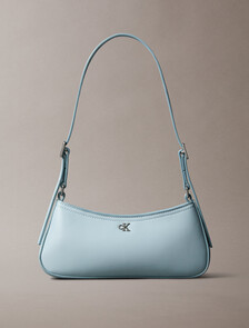 Monogram Logo Hardware Shoulder Bag, Palest Blue, hi-res