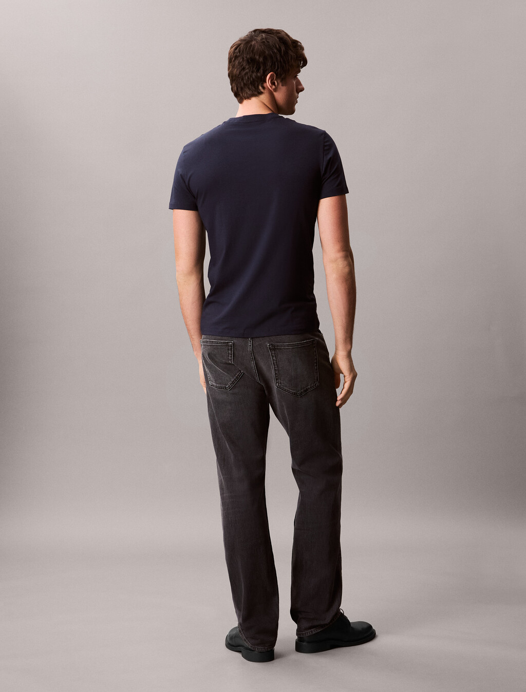 Stretch Cotton Slim Tee, Dark Sapphire, hi-res