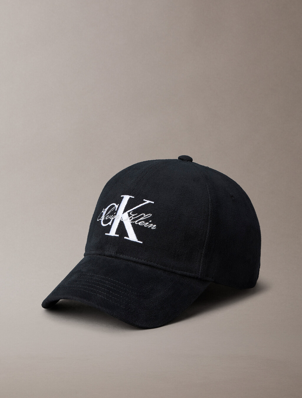 Lurex Graphic Script Monogram Baseball Cap, Black, hi-res