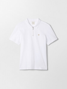 農曆新年 CK Emblem 修身 Polo 衫, Brilliant White, hi-res