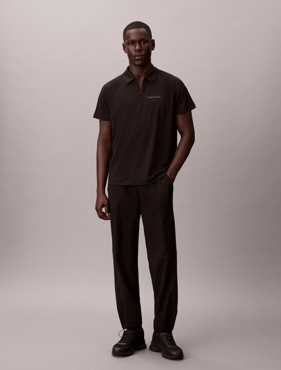 Zip Pique Sport Polo Shirt