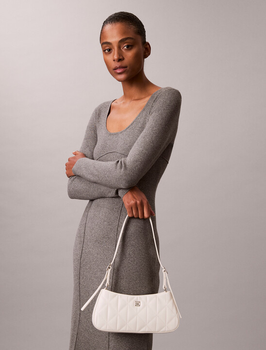 Quilted Emblem Logo Small Shoulder Bag