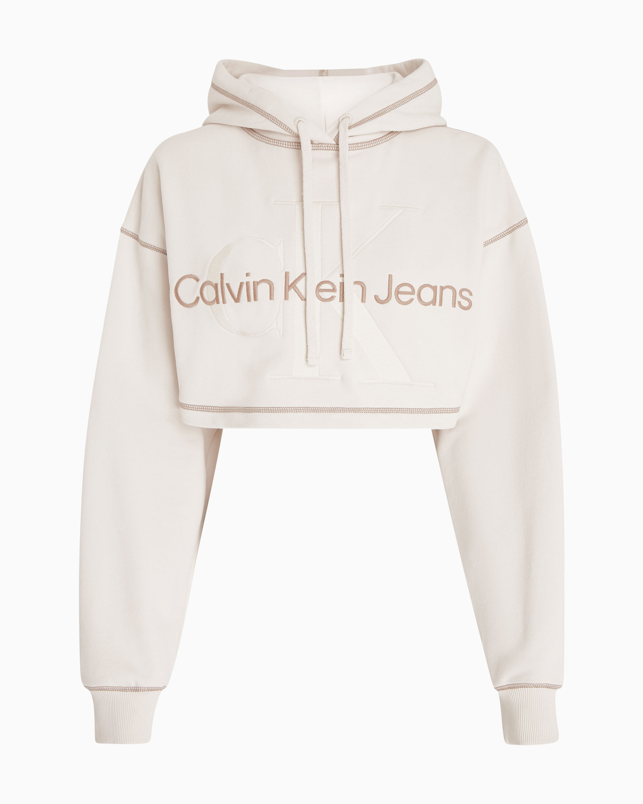Calvin klein cropped discount hoodie and shorts