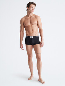 CALVIN KLEIN 1996 超細纖維低腰內褲, Black, hi-res
