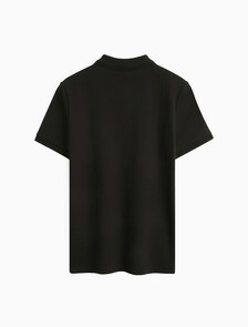 Ck Badge Slim Smooth Cotton Polo, Ck Black, hi-res