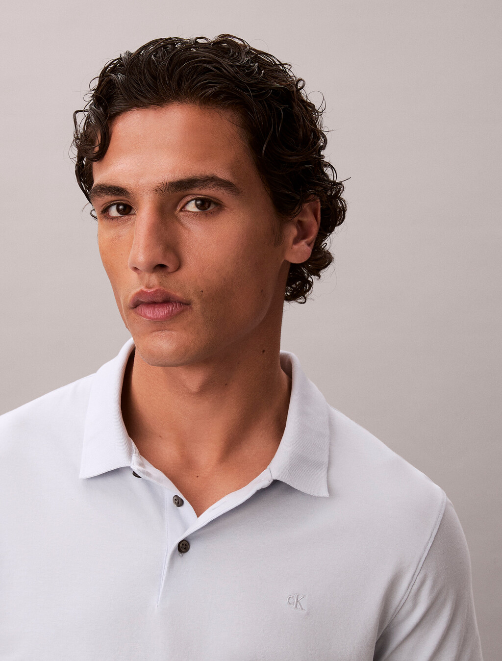 彈性棉質修身 Polo 衫, Plein Air, hi-res