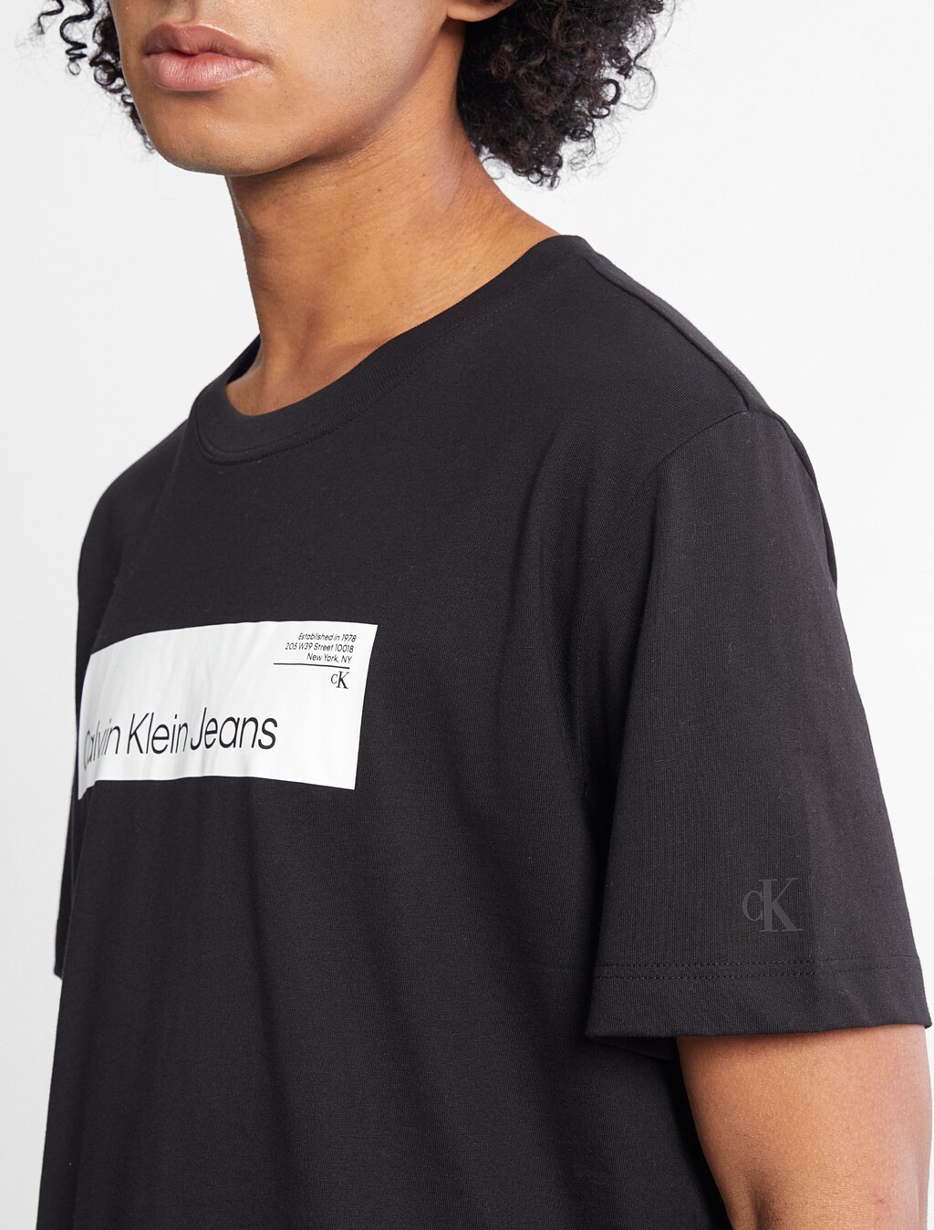 Hyper Real Box Logo Tee, Ck Black, hi-res