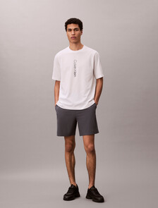 棉質混紡健身 T 恤, Classic White, hi-res