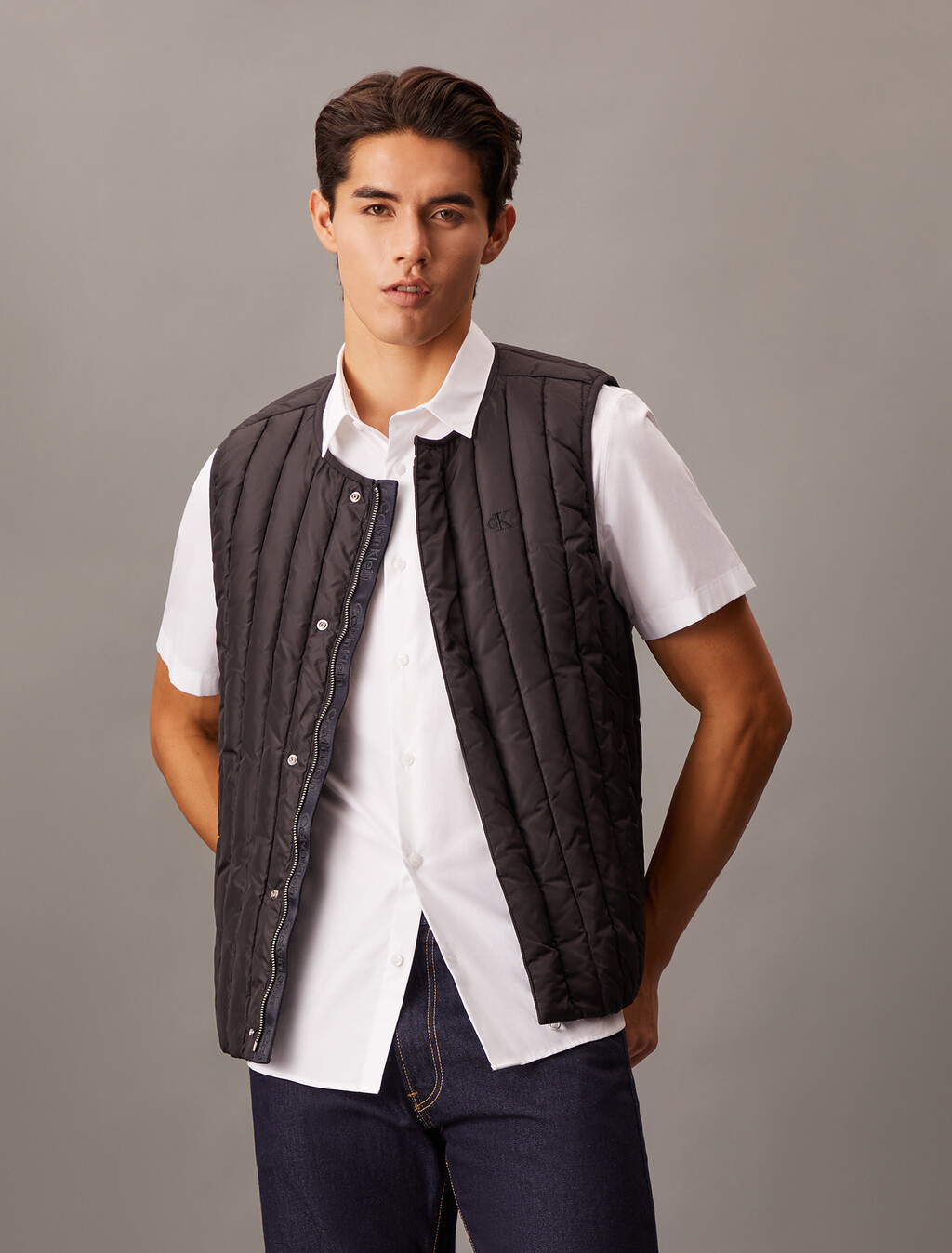 Ultra Lightweight Padded Vest, Ck Black, hi-res