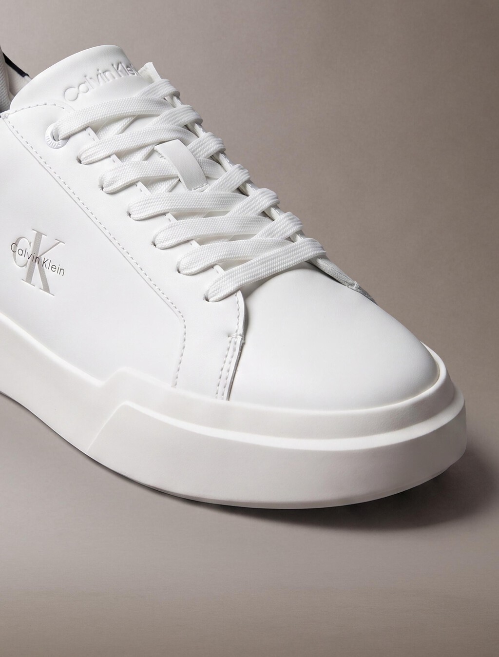 CK Monogram 厚底休閒鞋, Bright White/Black/Light Grey, hi-res