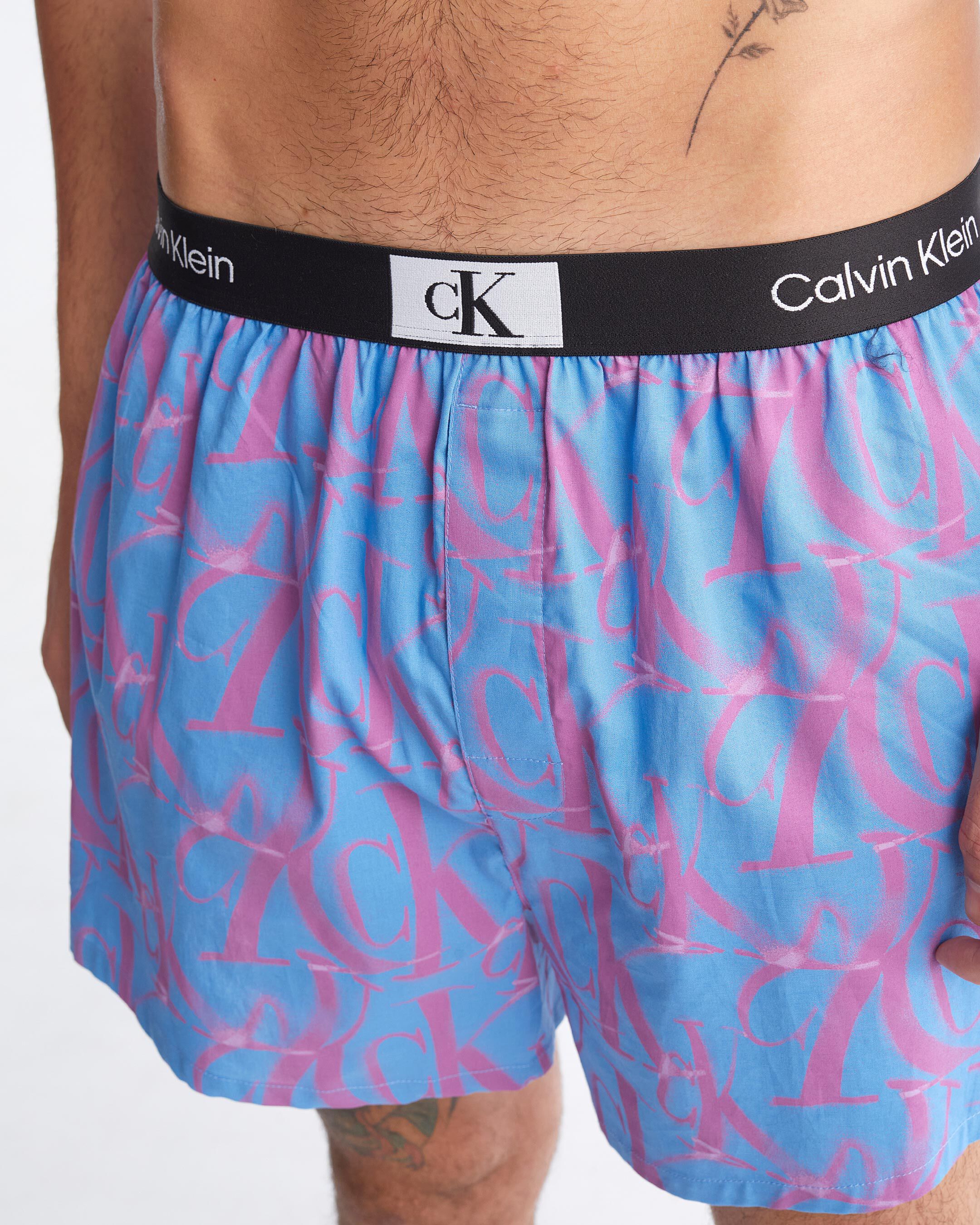 Calvin klein woven boxer deals
