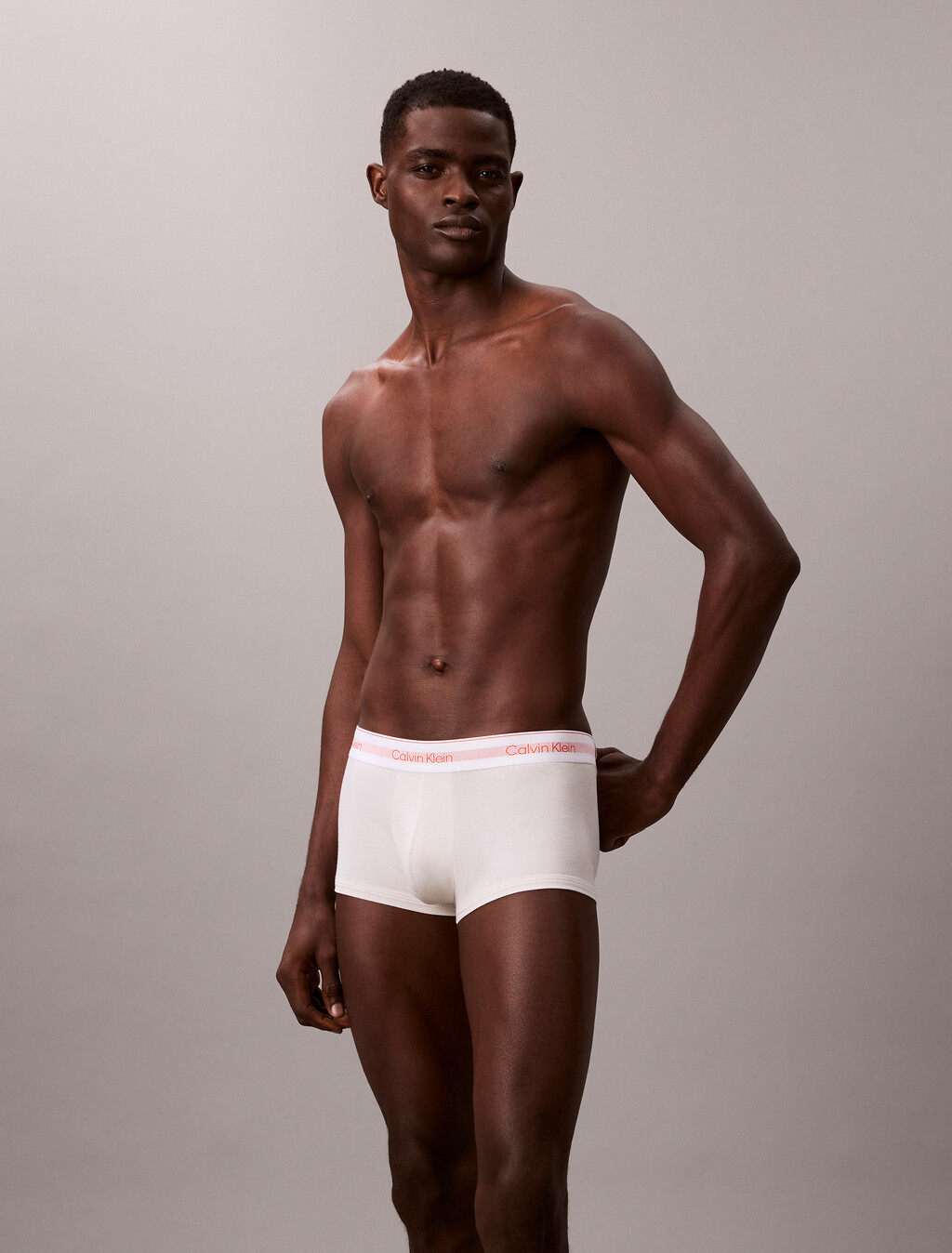 3 件套組 Icon Cotton Air 棉質低腰平口內褲, Black/Chalk w/ Orange Glow Logo/Zoni Beach, hi-res