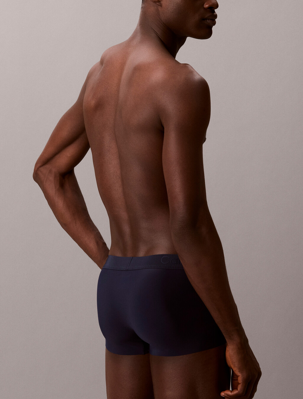 CK Black Low Rise Trunks, Blue Shadow, hi-res