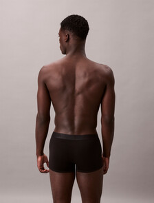 CK Black 低腰平口內褲 3 件組, Black/Turbulence /Casual Blue, hi-res