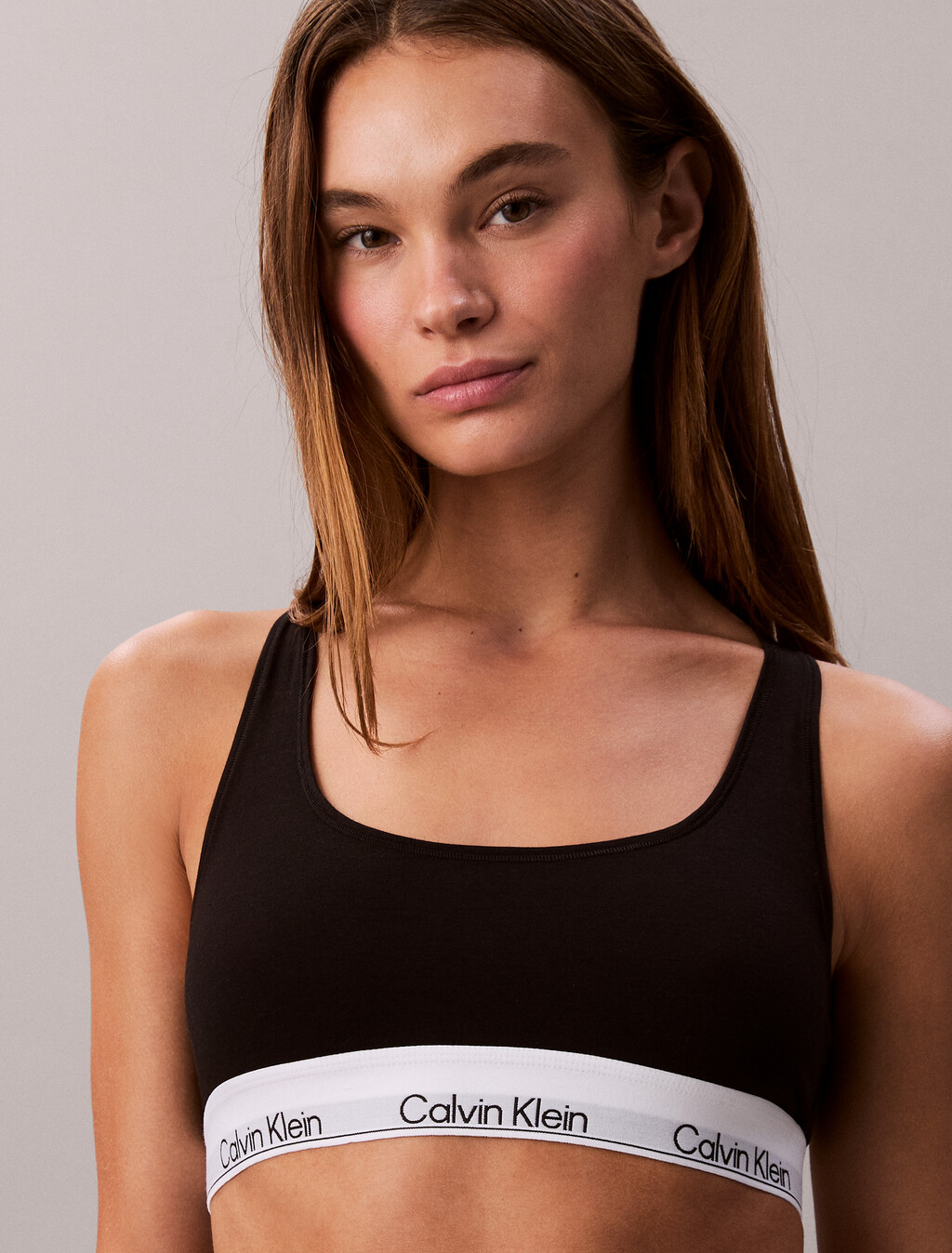 Icon Cotton Lightly Lined Bralette, BLACK, hi-res