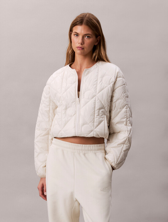 雙面標誌絎縫外套