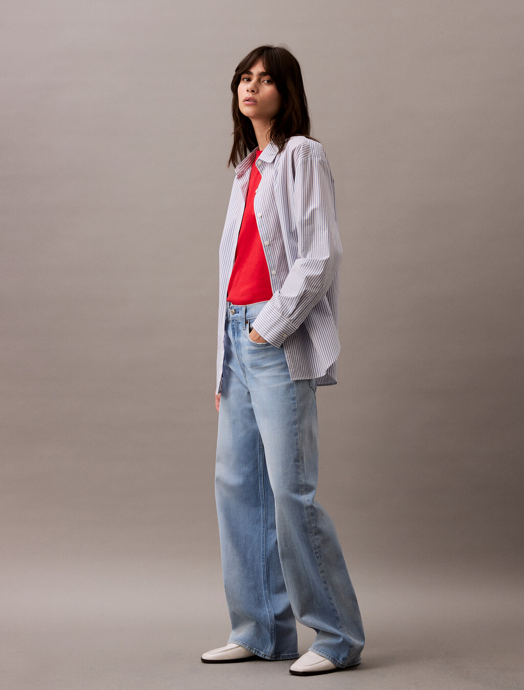 37.5 超高腰寬筒牛仔褲, VINTAGE SEAGLASS, hi-res