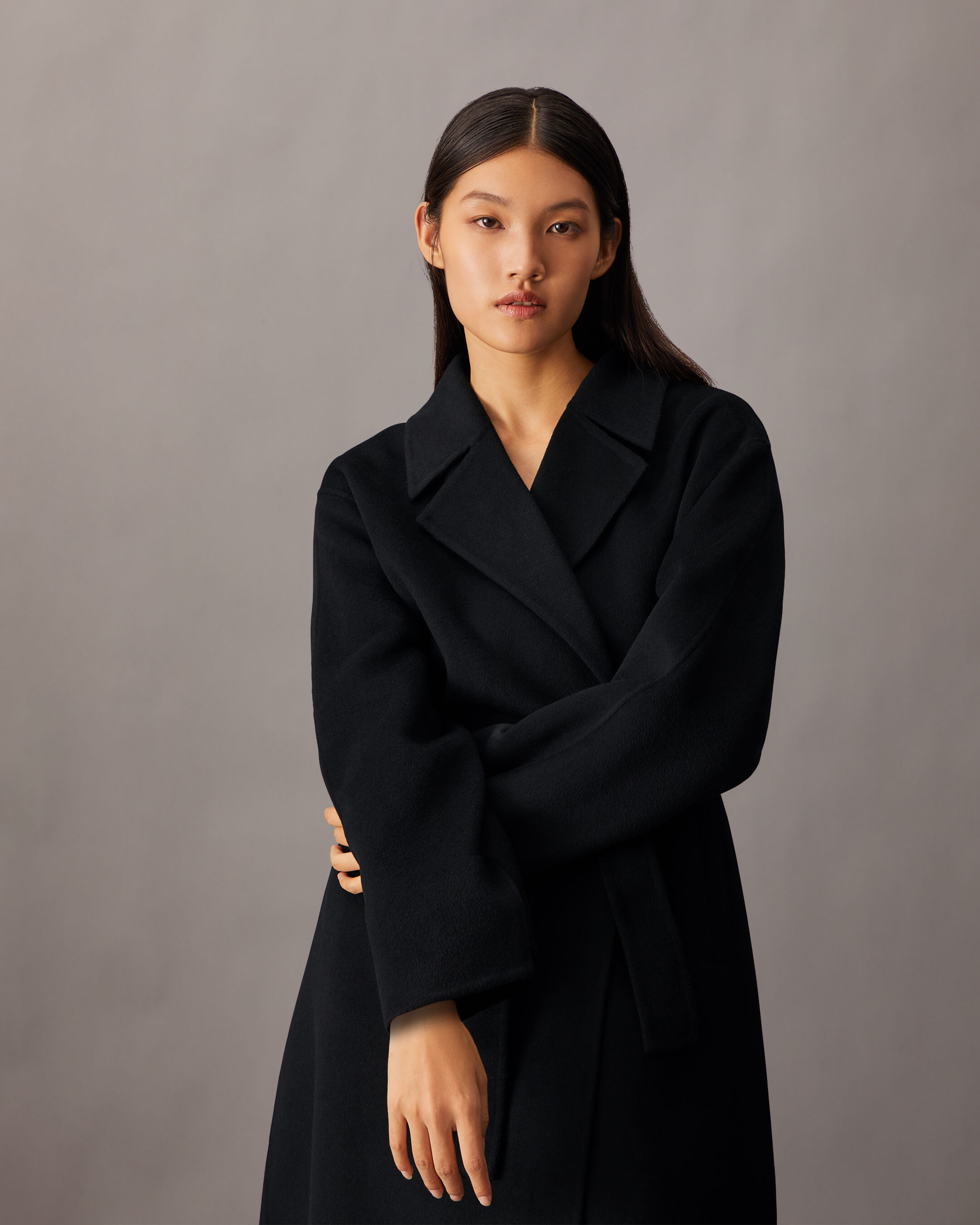 LE 17 SEPTEMBRE Belted wool-blend felt hooded coat | THE OUTNET