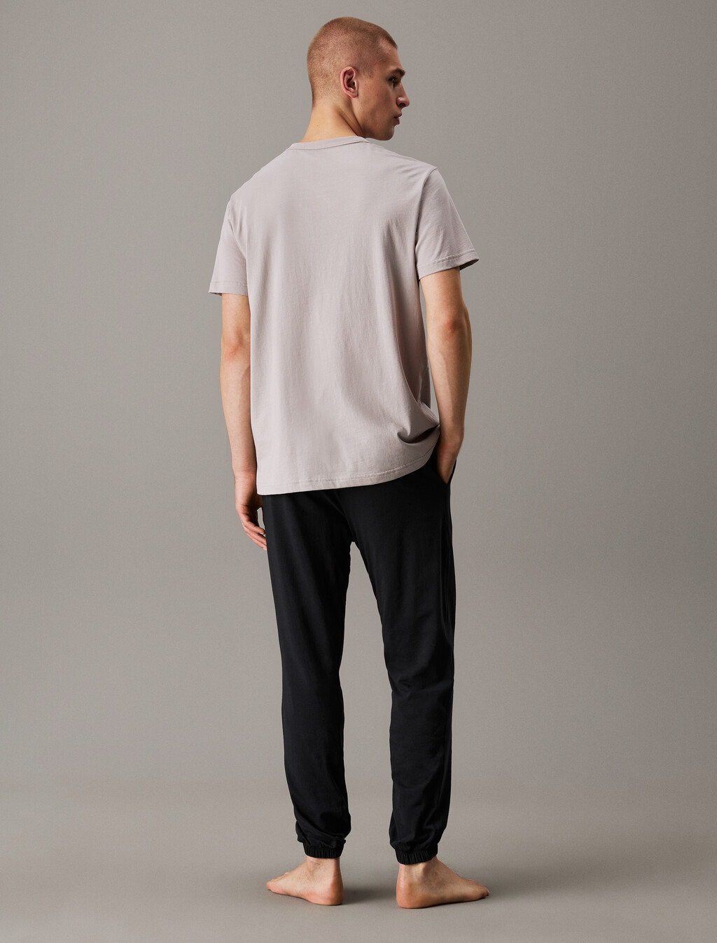 100% Cotton Crewneck Sleep T-Shirt, Ash, hi-res