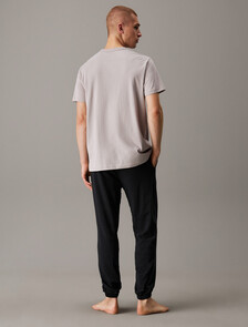 100% Cotton Crewneck Sleep T-Shirt, Ash, hi-res