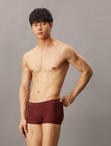 CK Black Low Rise Trunks, RUBY WINE, hi-res