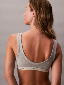 Bralette - Heritage Cotton, Grey Heather, hi-res