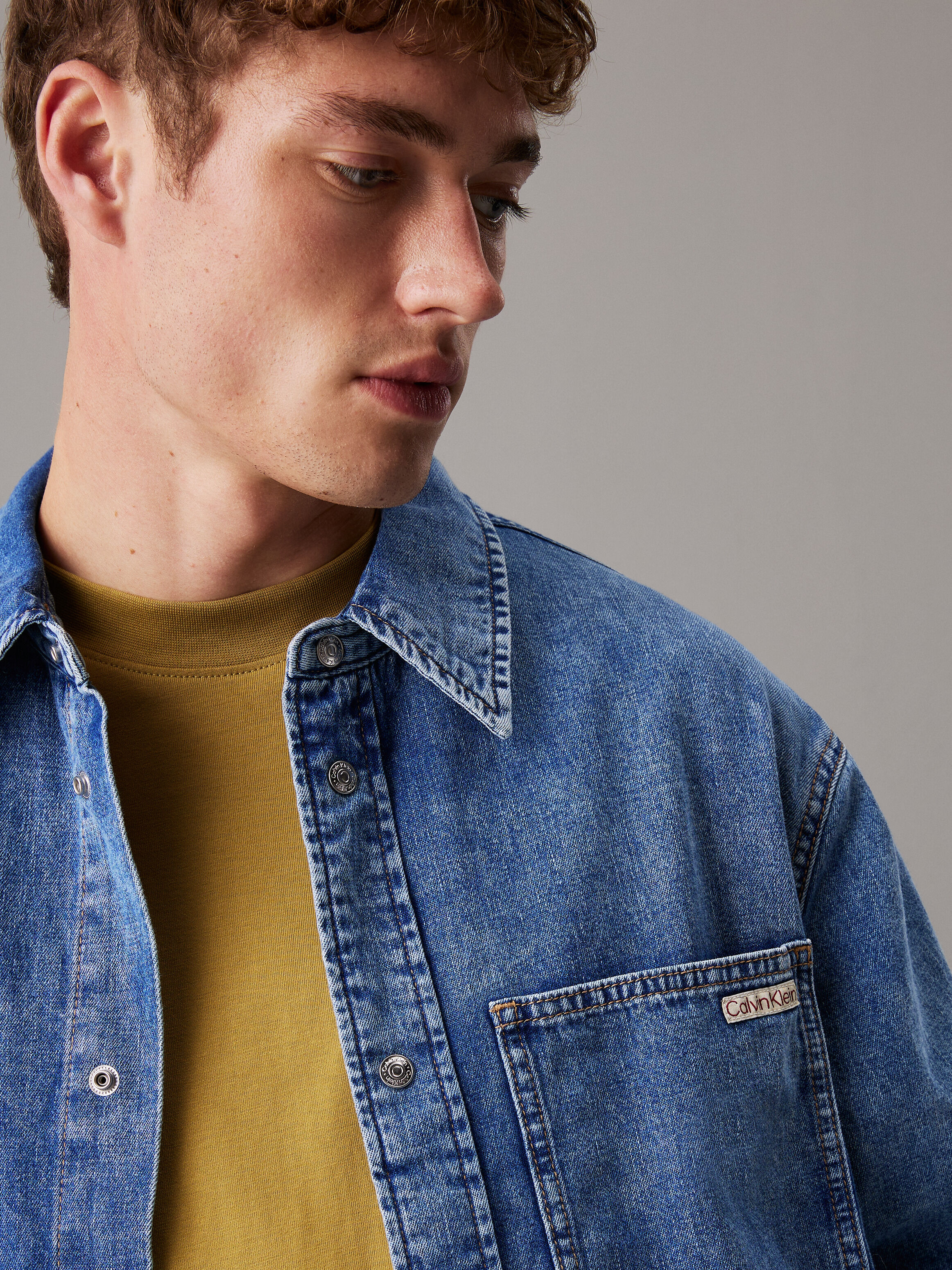 Denim Shirt | blue | Calvin Klein Taiwan