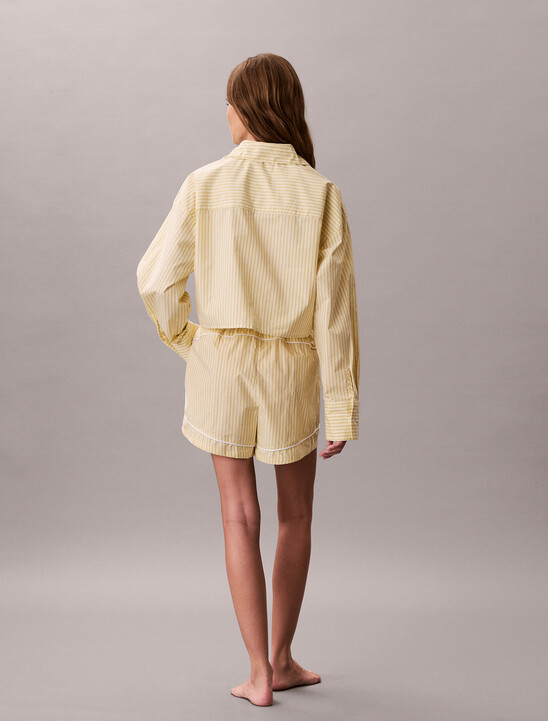 府綢棉睡裝短褲