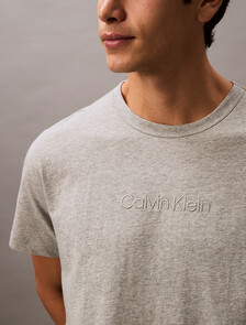 100% Cotton Crewneck Sleep T-Shirt, Gray Labyrinth, hi-res