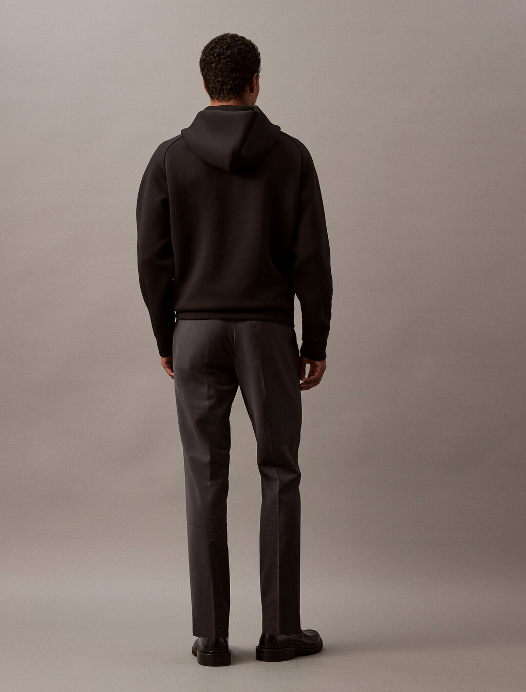 Refined Wool Blend Slim Trouser, Charcoal Heather, hi-res