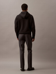 Refined Wool Blend Slim Trouser, Charcoal Heather, hi-res