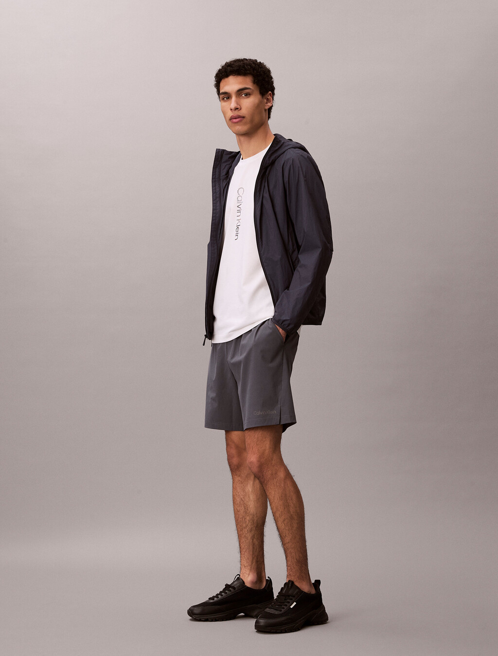 棉質混紡健身 T 恤, Classic White, hi-res