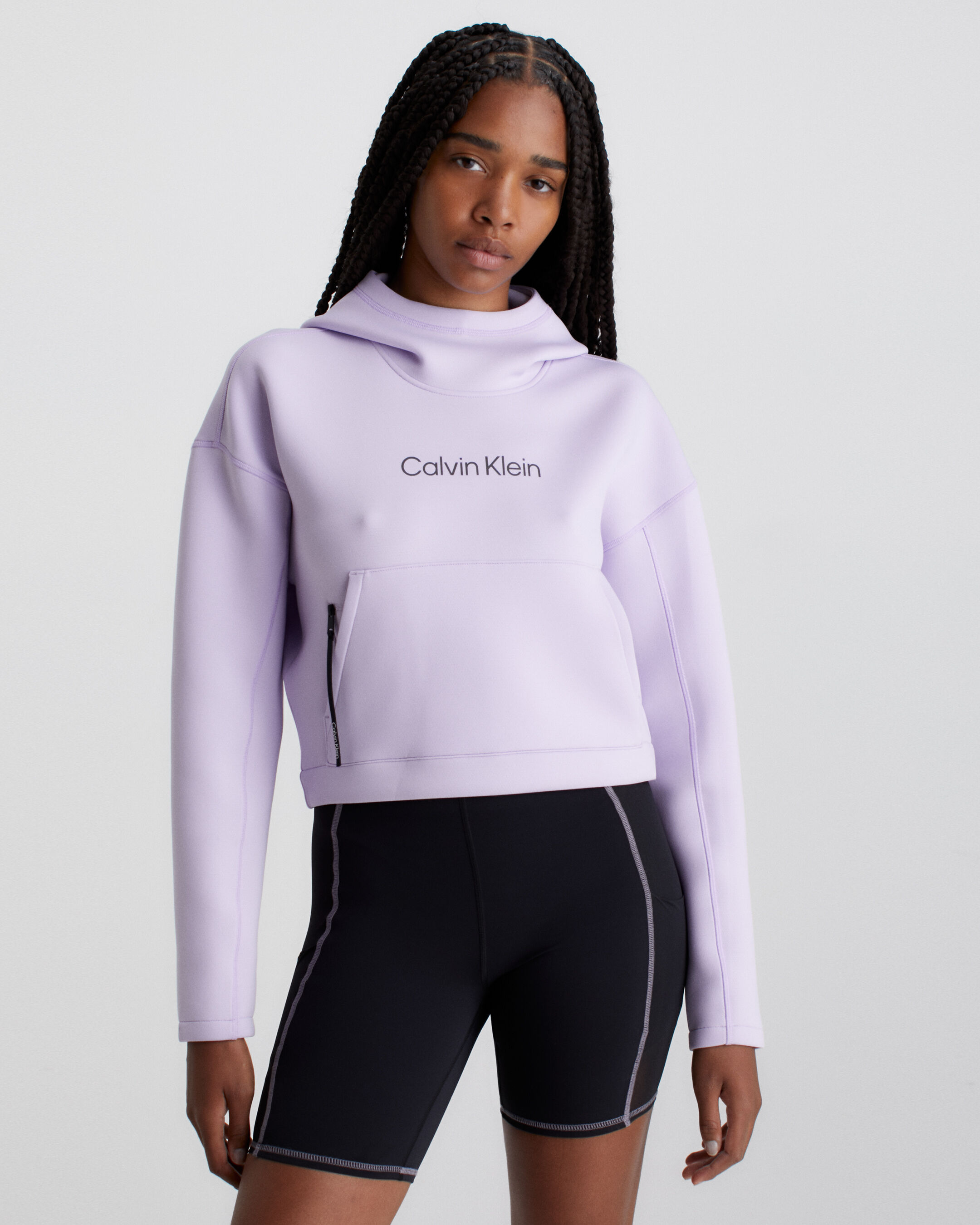 Calvin klein hotsell crop hoodie