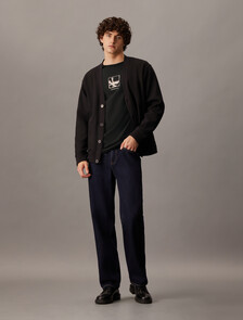 印花圖案標誌 T 裇, Ck Black, hi-res