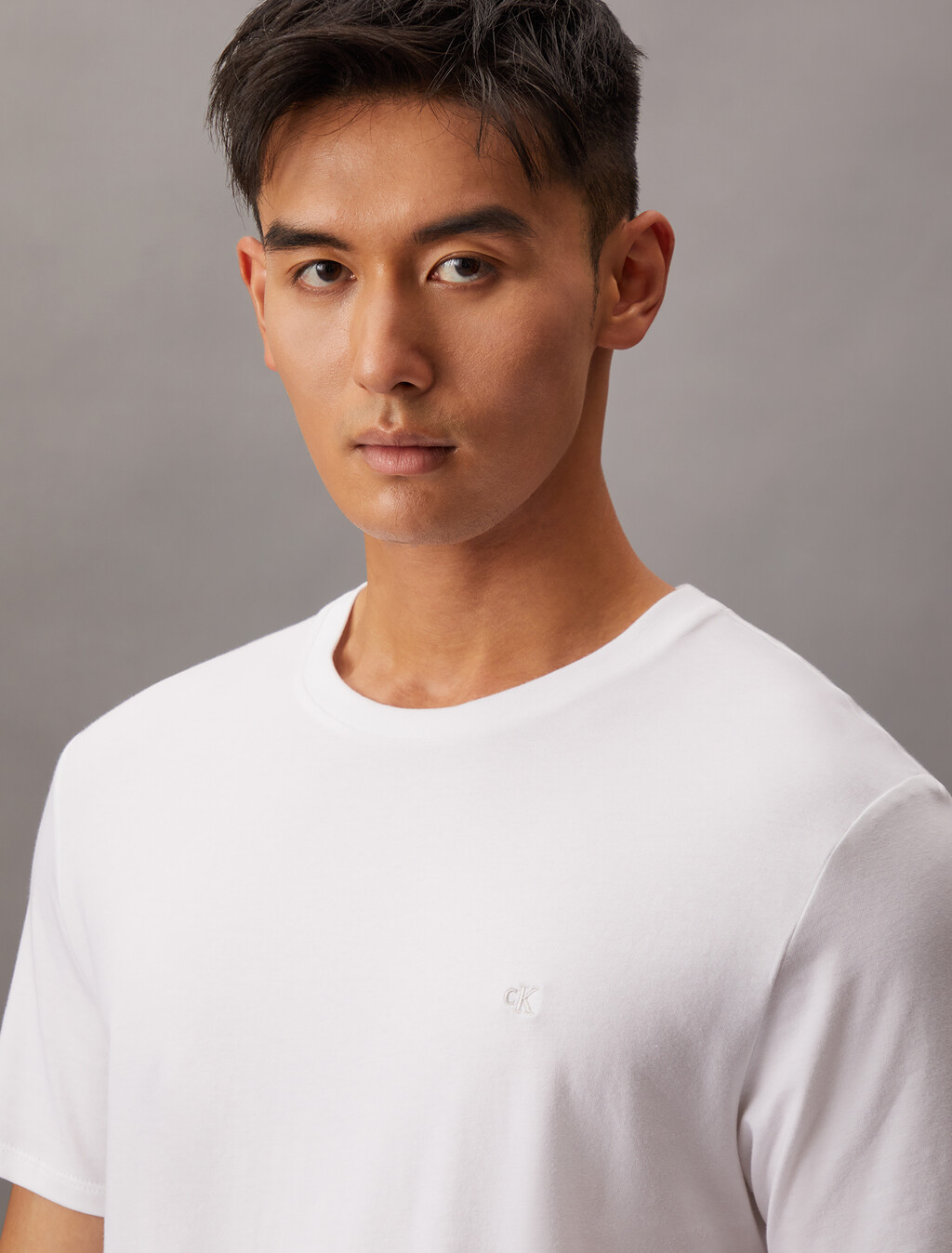 經典標誌修身 T 恤, Bright White, hi-res