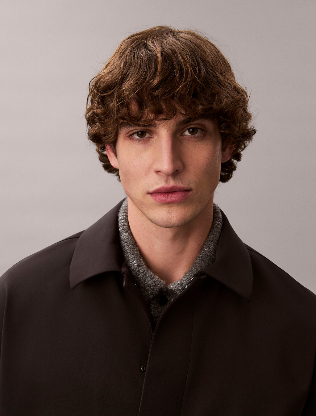 細斜紋飛行員外套, Black, hi-res