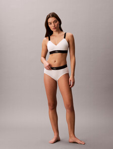 CK Graphic 低腰內褲, White, hi-res