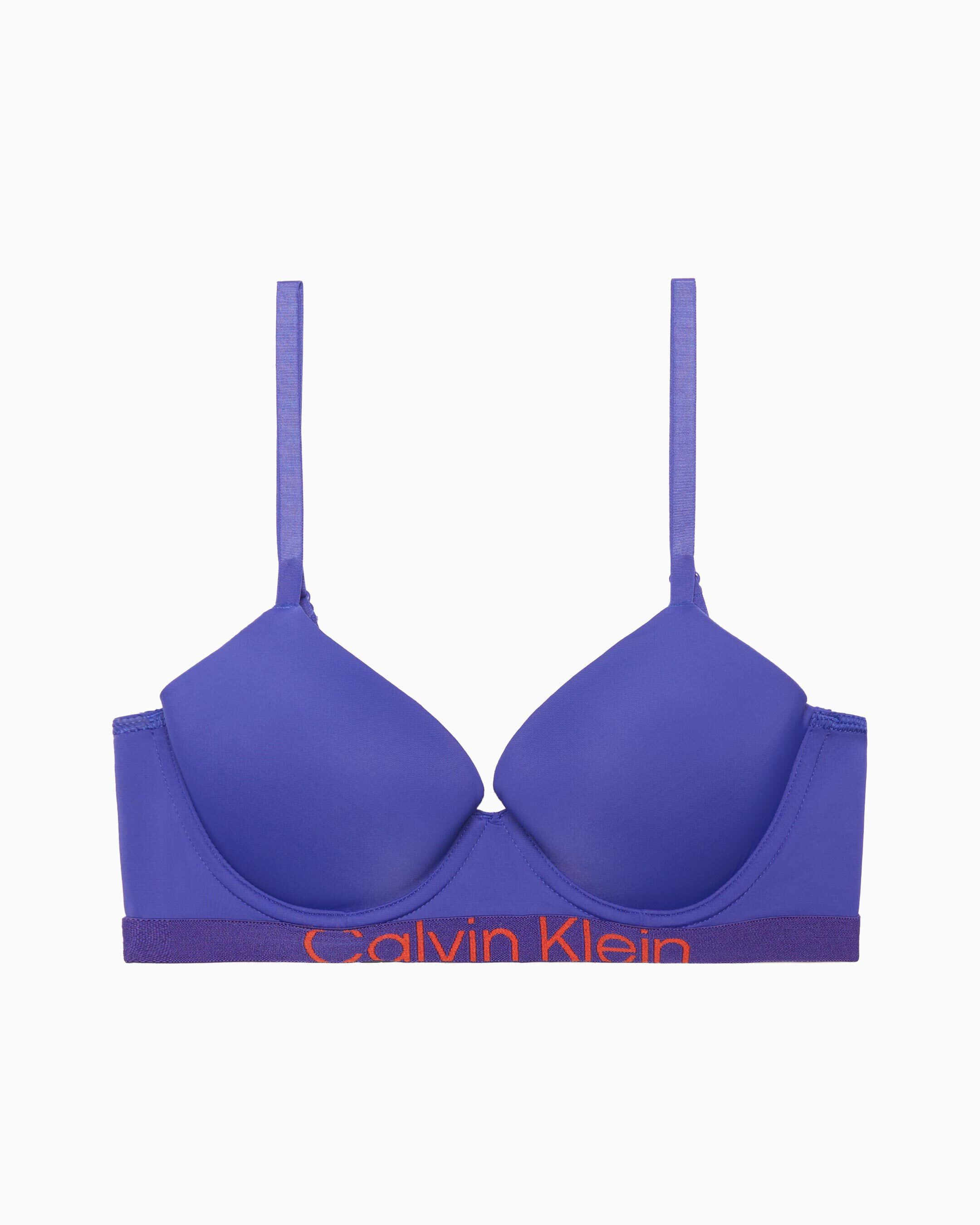 Future Shift Lightly Lined Demi Bra blue Calvin Klein Taiwan