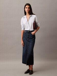 Stripe Poplin Button-Down Shirt, CSW24F_P014_1_Plein Air (Wide Stripe), hi-res
